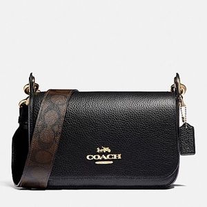 Small Coach Messenger With Signature Canvas Strap